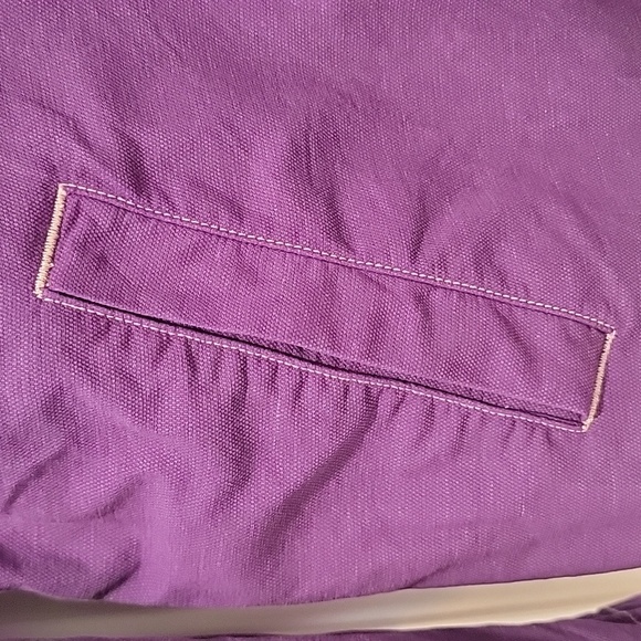 Eileen Fisher Purple Organic Cotton Hemp Boho Jacket Size Medium - Picture 8 of 13